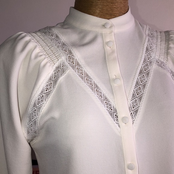 SEZANE Cream-white shirt Size 36 - Picture 4 of 11